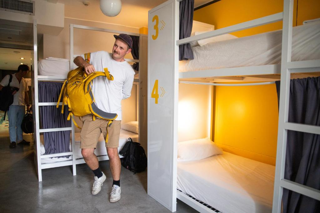 Quarto coletivo do hostel